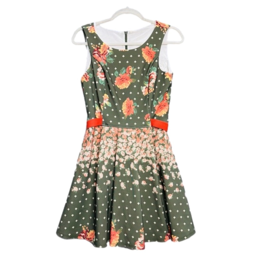 EUC Farm Rio gorgeous mini skater dress MED